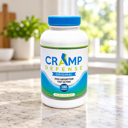 Cramp Defense Original Leg Cramps Pills, Organic Magnesium Supplement for Muscles - 180 capsules