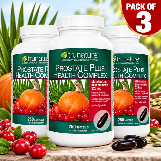 Trunature Prostate Plus Saw Palmetto Supplement, 250 Softgels