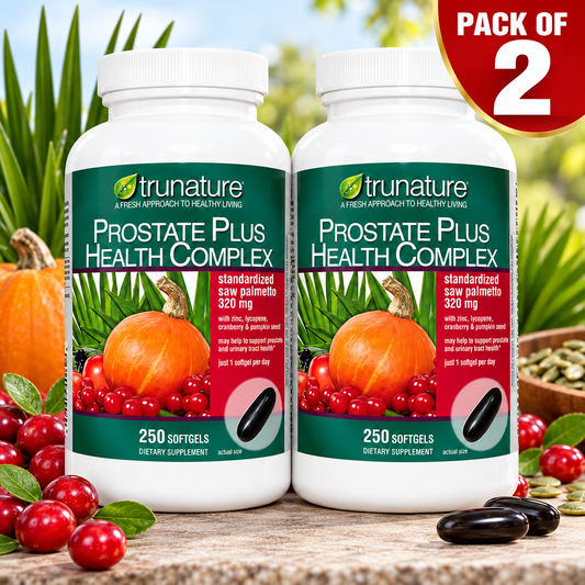 Trunature Prostate Plus Saw Palmetto Supplement, 250 Softgels