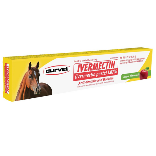 Ivermectin (1.87%) Paste Horse Dewormer New