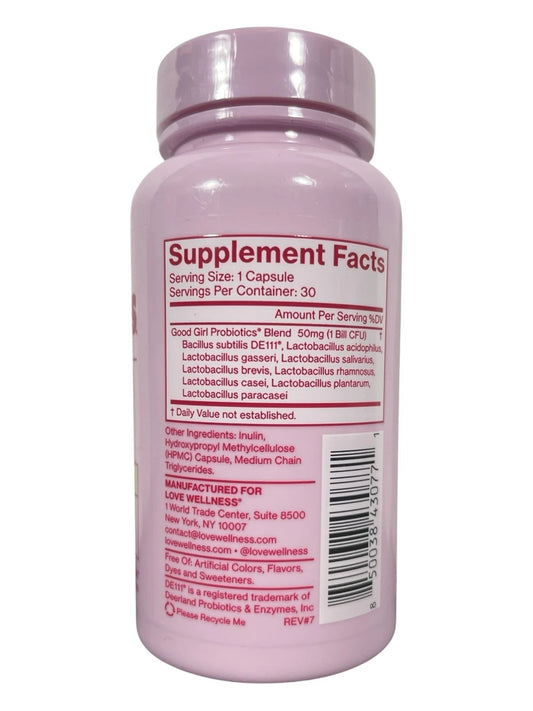 Love wellness Good Girl probiotics | Women vaginal probiotic health support supplement