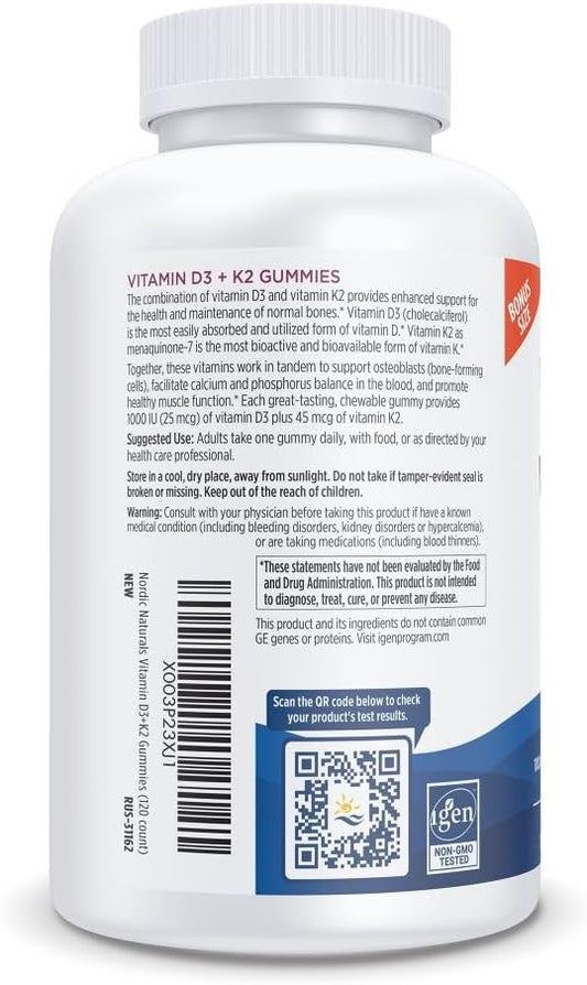 Vitamin D3 + K2 supplement