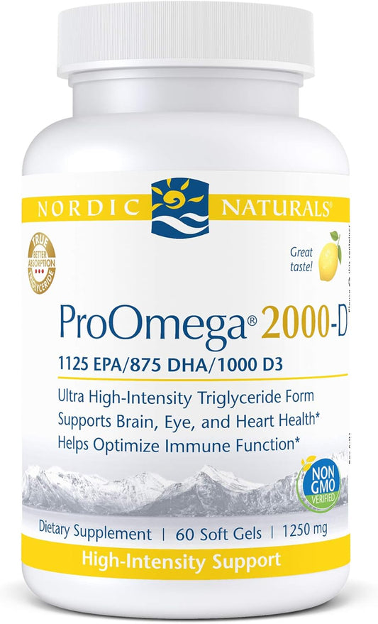 Nordic Naturals ProOmega 2000D, Lemon Flavor