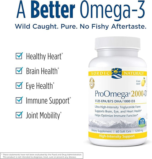 Nordic Naturals ProOmega 2000D, Lemon Flavor