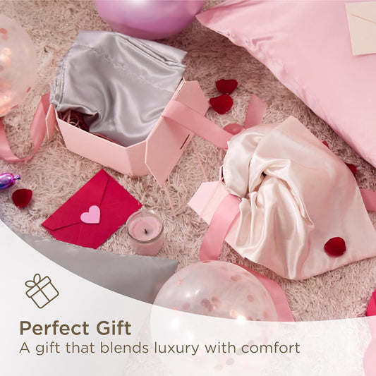 Bedsure Satin Pillowcase for Hair and Skin Queen