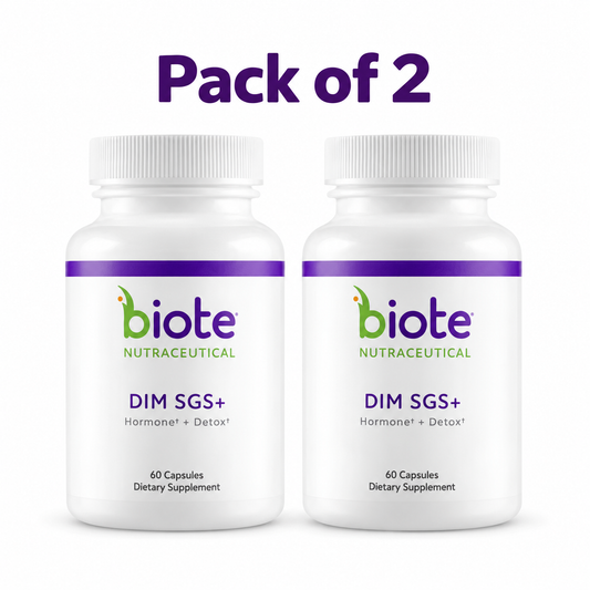 Biote DIM SGS+ Supplement 2-Pack, 120 Capsules Total