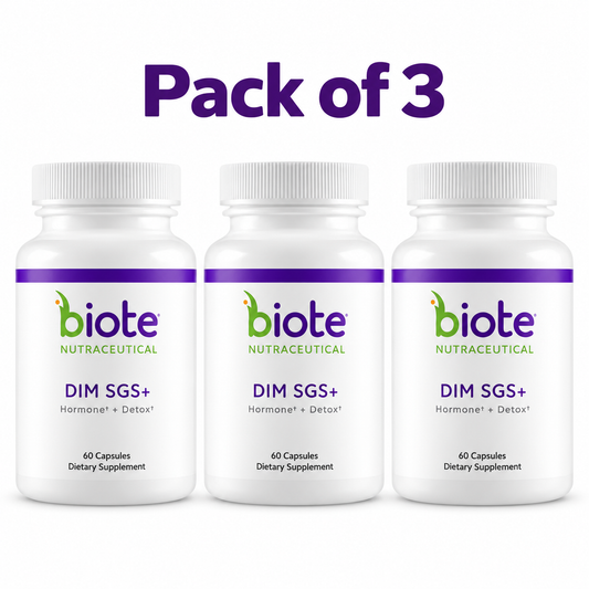 Biote DIM SGS+ Supplement 3-Pack, 180 Capsules Total
