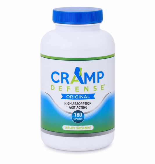 Cramp Defense Original – High Absorption Muscle Cramp Relief Supplement (180 Capsules)