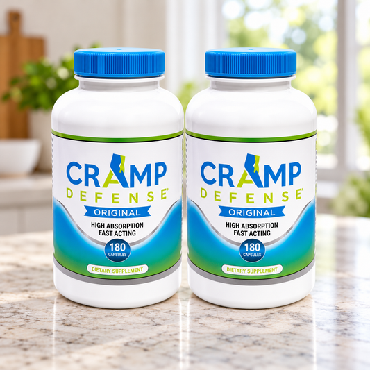 Cramp Defense Original Leg Cramps Pills, Organic Magnesium Supplement for Muscles - 180 capsules