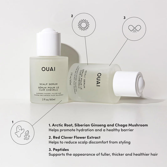 OUAI Scalp Serum - Balancing Hair Serum with Red Clover Extract