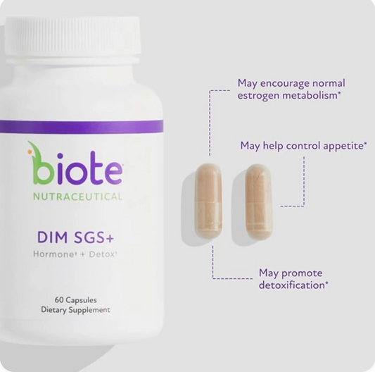 Biote DIM SGS+ Supplement 4-Pack, 240 Capsules Total
