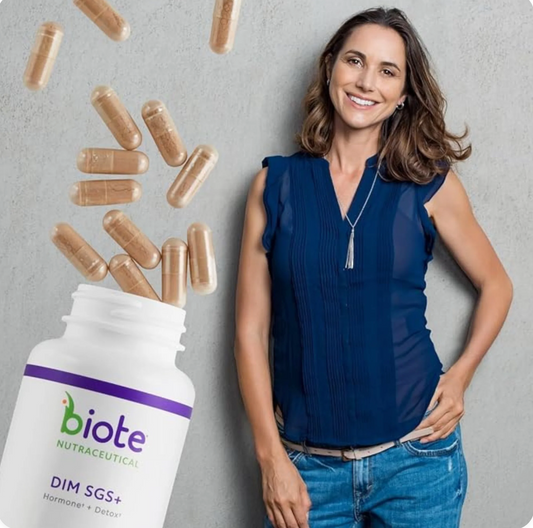 Biote DIM SGS+ Supplement, 60 Capsules | Hormone + Detox