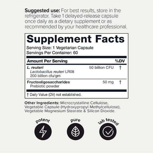 Toniiq 50 Billion CFU Lactobacillus Reuteri Probiotic 50mg per Serving