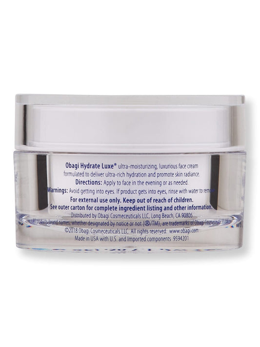Obagi Obagi Hydrate Luxe Moisture Rich Cream 1.7 oz 48 g Face Moisturizers 