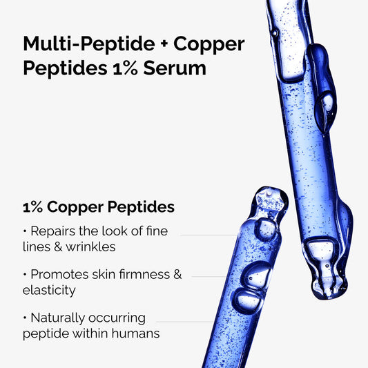 The Ordinary Multi Peptide + Copper Peptides 1%, Anti-Aging Serum for Fine Lines and Skin Elasticity