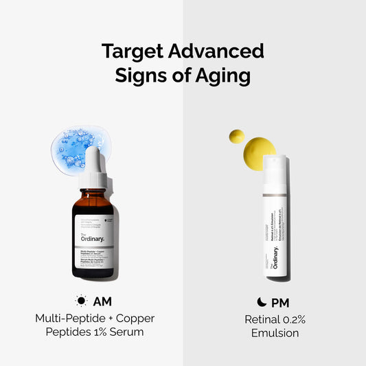 The Ordinary Multi Peptide + Copper Peptides 1%, Anti-Aging Serum for Fine Lines and Skin Elasticity