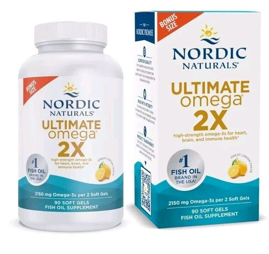 Nordic Naturals Ultimate Omega 2X, Lemon Flavor