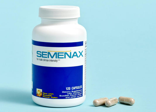 Semenax 120 Capsules Supplement with Vitamin E Now with Swedish Flower Pollen